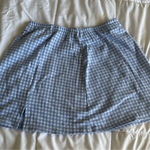 Blue Gingham Women's Skirt